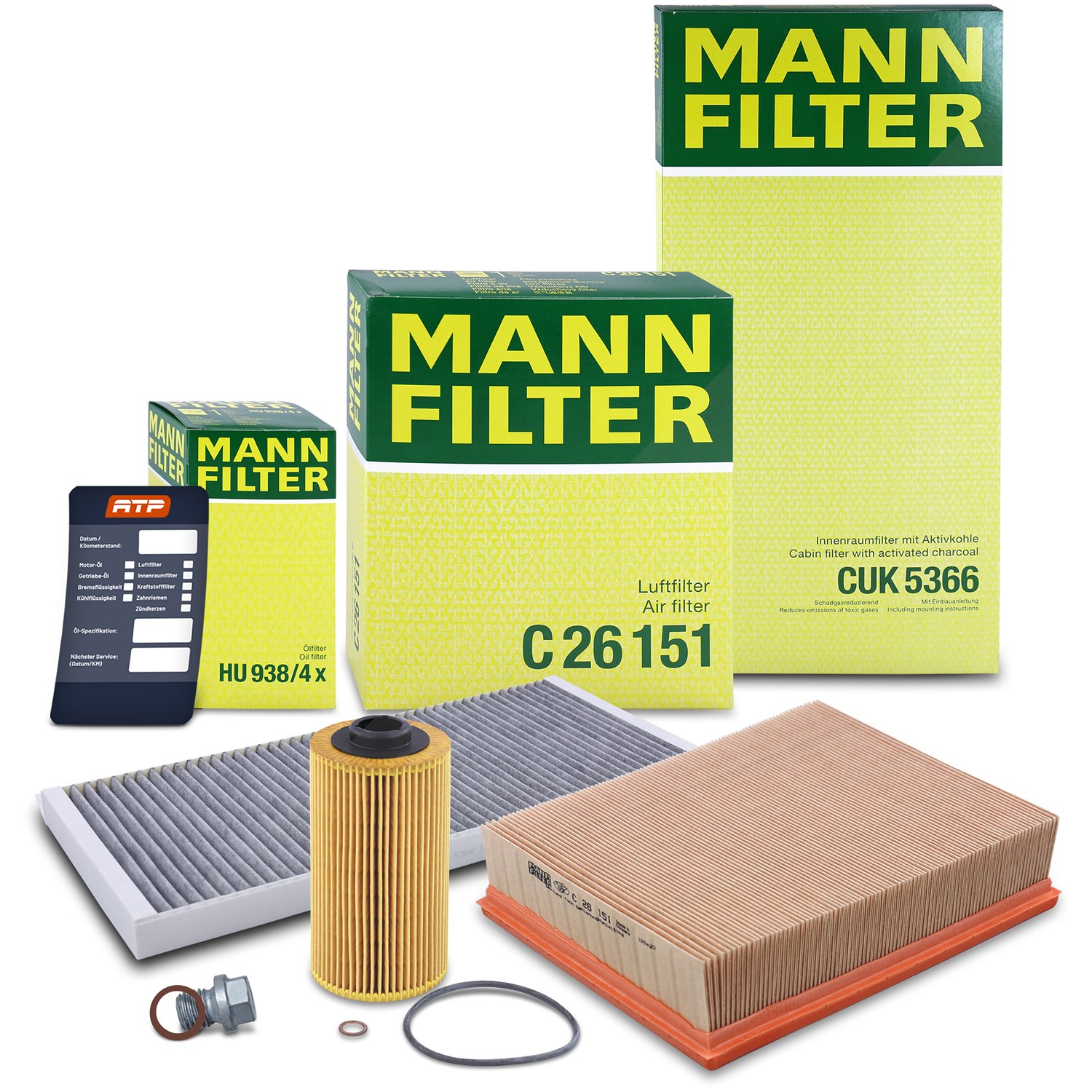 Mann-filter Inspektionspaket Filtersatz SET A [Hersteller-Nr. 10493415] für BMW