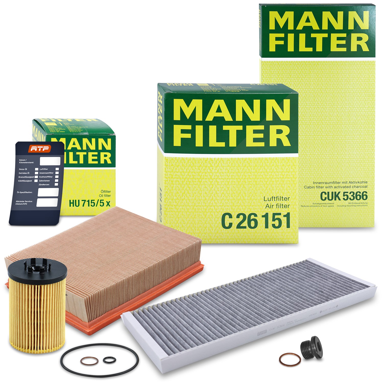 Mann-filter Inspektionspaket Filtersatz SET A [Hersteller-Nr. 10493416] für BMW