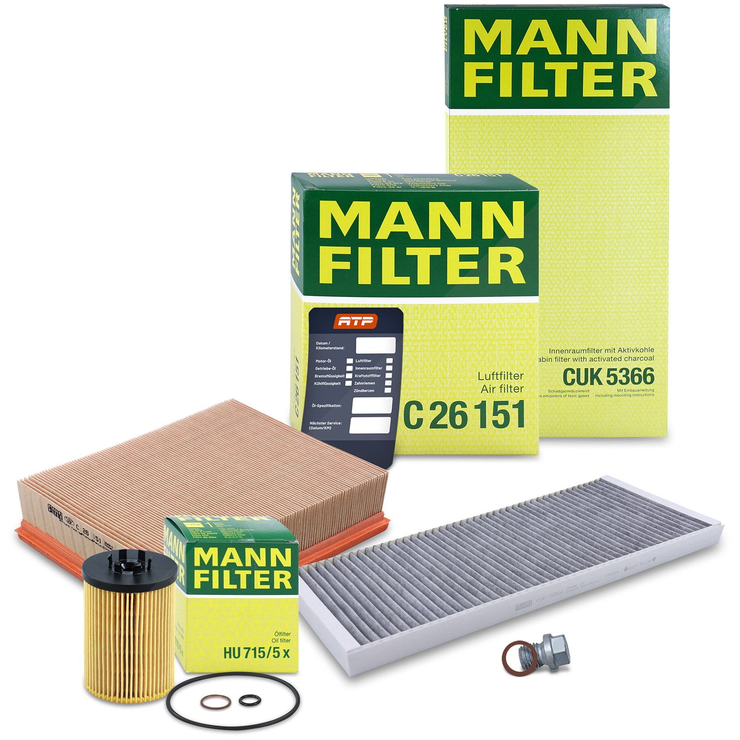 Mann-filter Inspektionspaket Filtersatz SET A [Hersteller-Nr. 10493417] für BMW