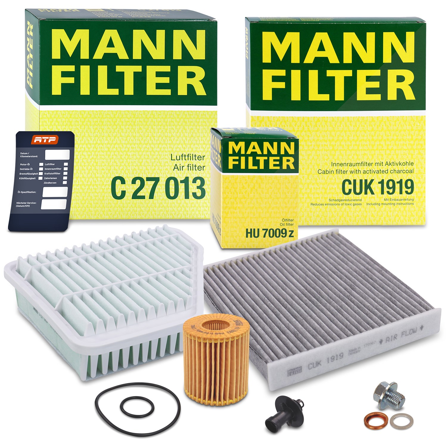 Mann-filter Inspektionspaket Filtersatz SET A [Hersteller-Nr. 10493419] für Toyota