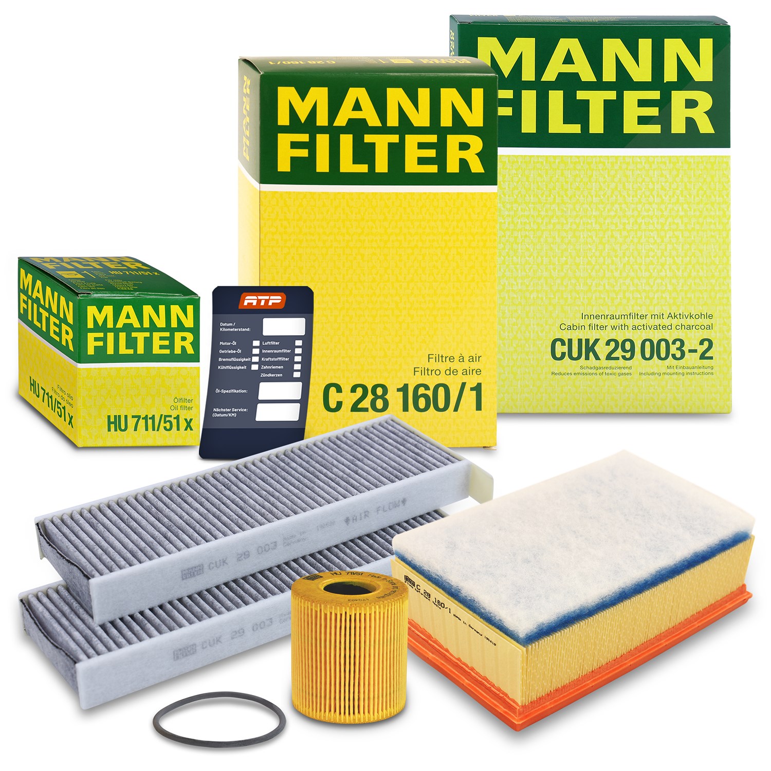 Mann-filter Inspektionspaket Filtersatz SET A [Hersteller-Nr. 10493424] für Citroën, Ds, Peugeot
