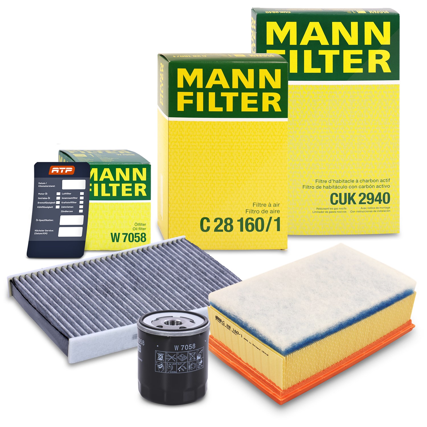 Mann-filter Inspektionspaket Filtersatz SET A [Hersteller-Nr. 10493426] für Citroën, Ds