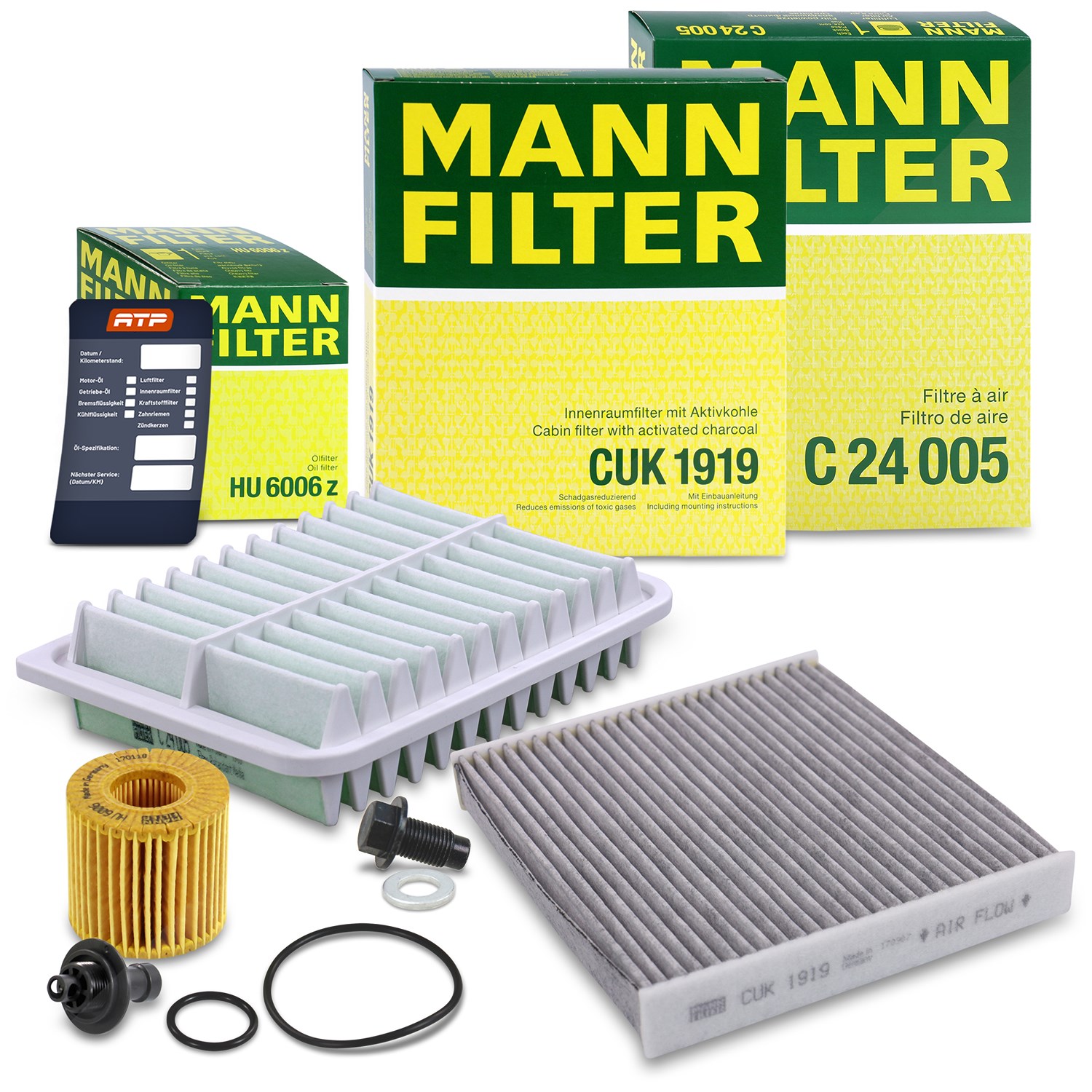 Mann-filter Inspektionspaket Filtersatz SET A [Hersteller-Nr. 10493428] für Toyota