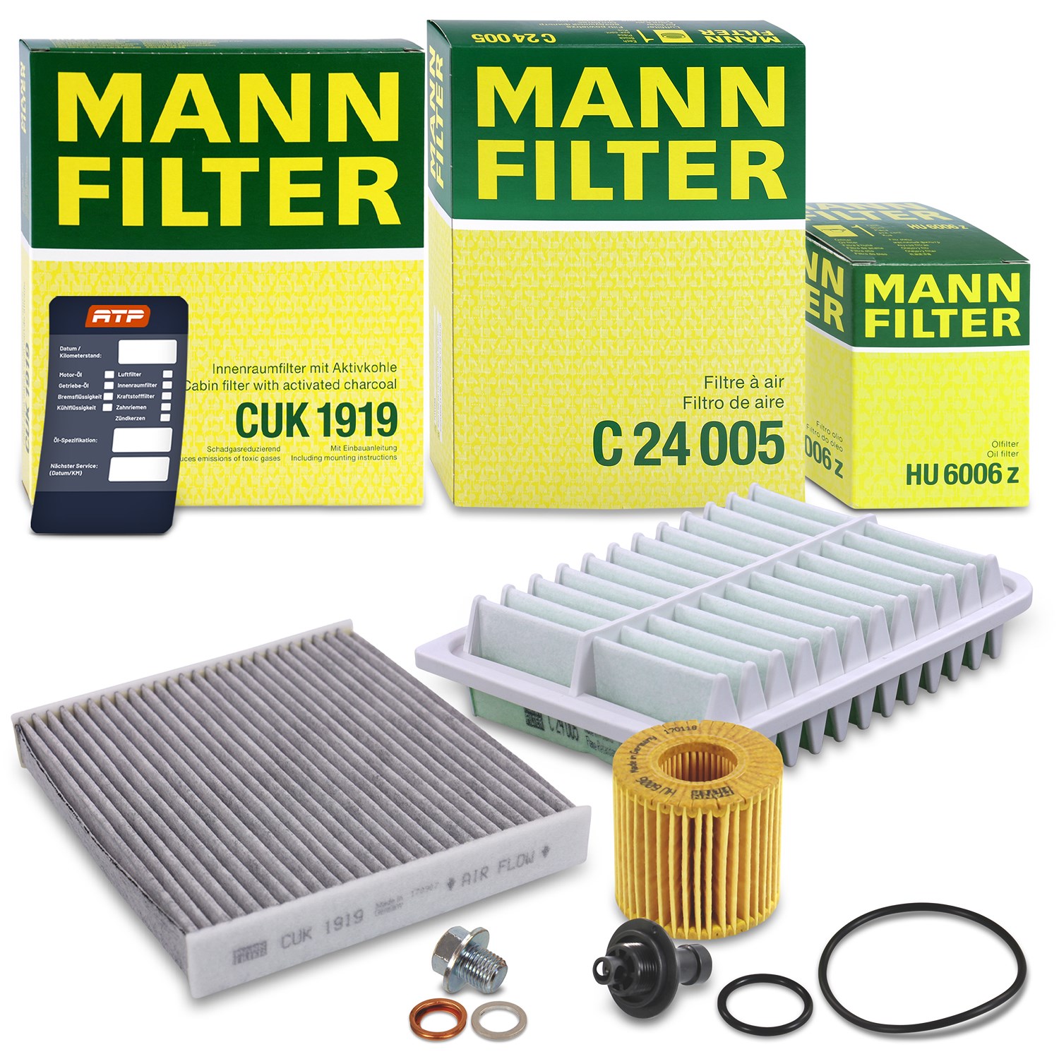 Mann-filter Inspektionspaket Filtersatz SET A [Hersteller-Nr. 10493430] für Toyota
