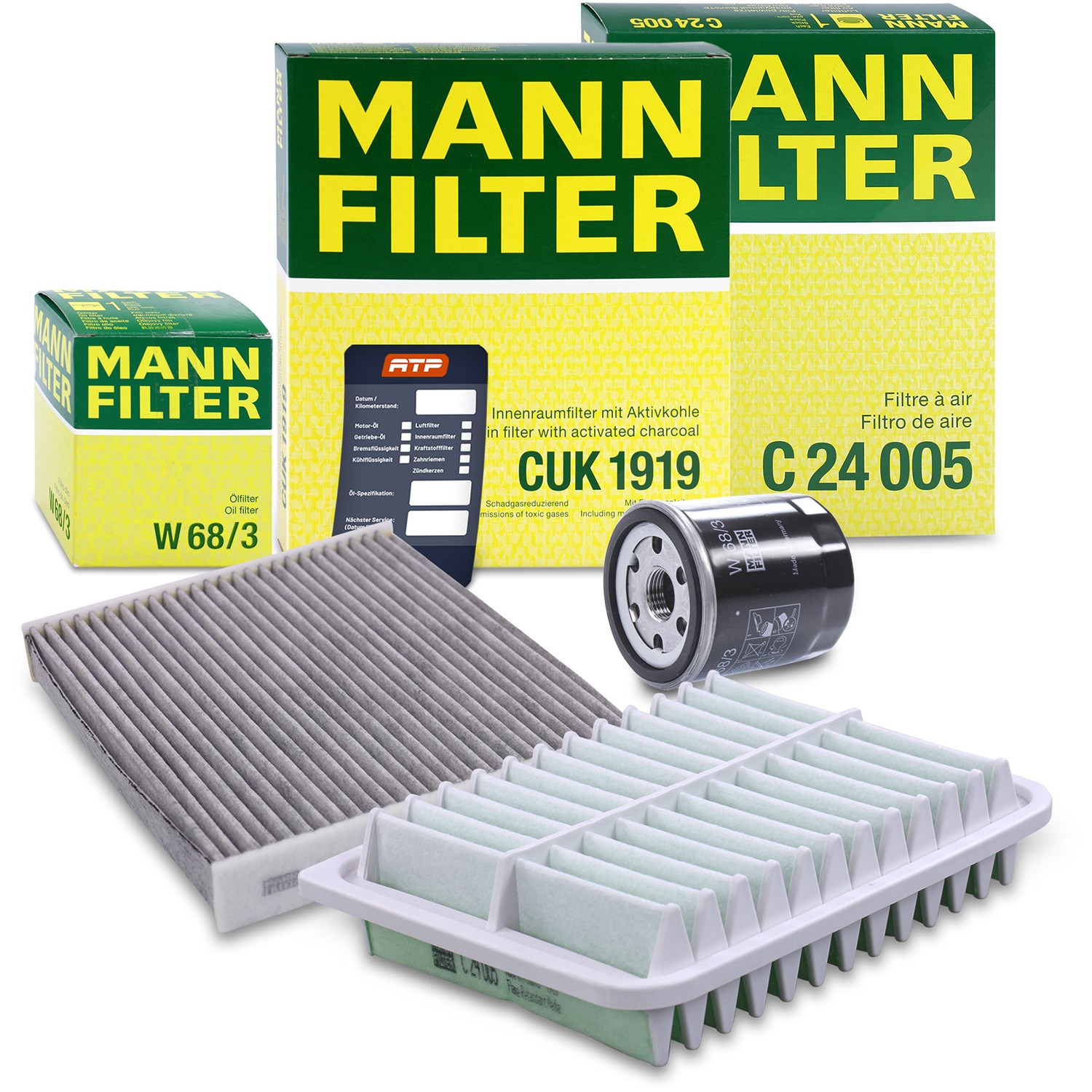 Mann-filter Inspektionspaket Filtersatz SET A [Hersteller-Nr. 10493431] für Toyota