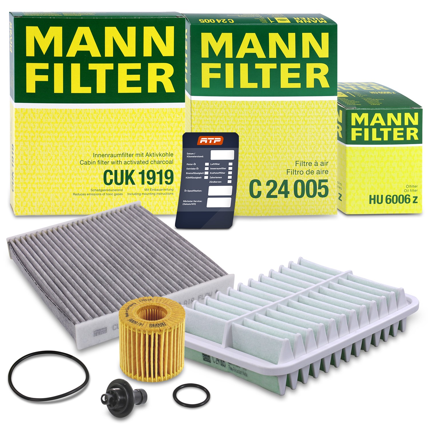 Mann-filter Inspektionspaket Filtersatz SET A [Hersteller-Nr. 10493432] für Toyota