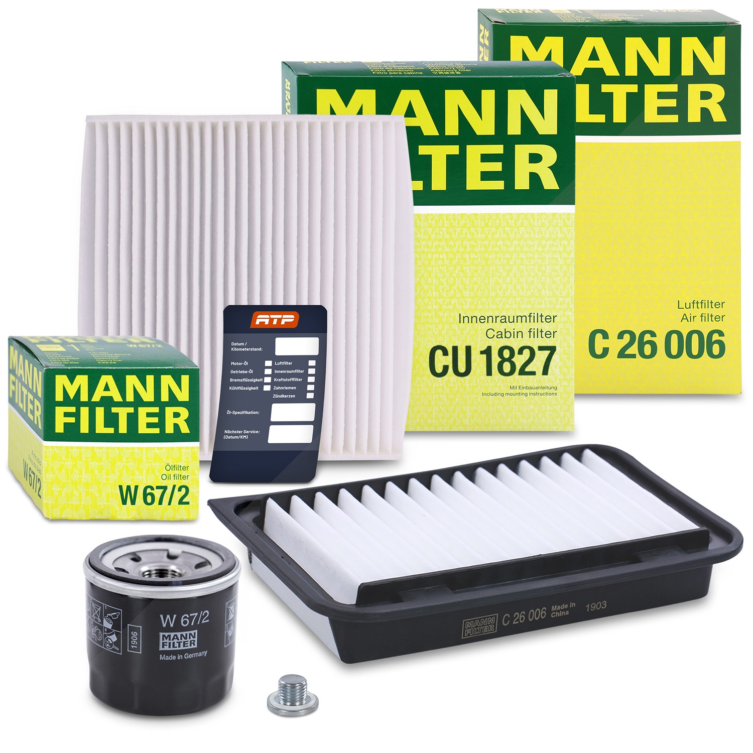 Mann-filter Inspektionspaket Filtersatz SET A [Hersteller-Nr. 10493434] für Suzuki