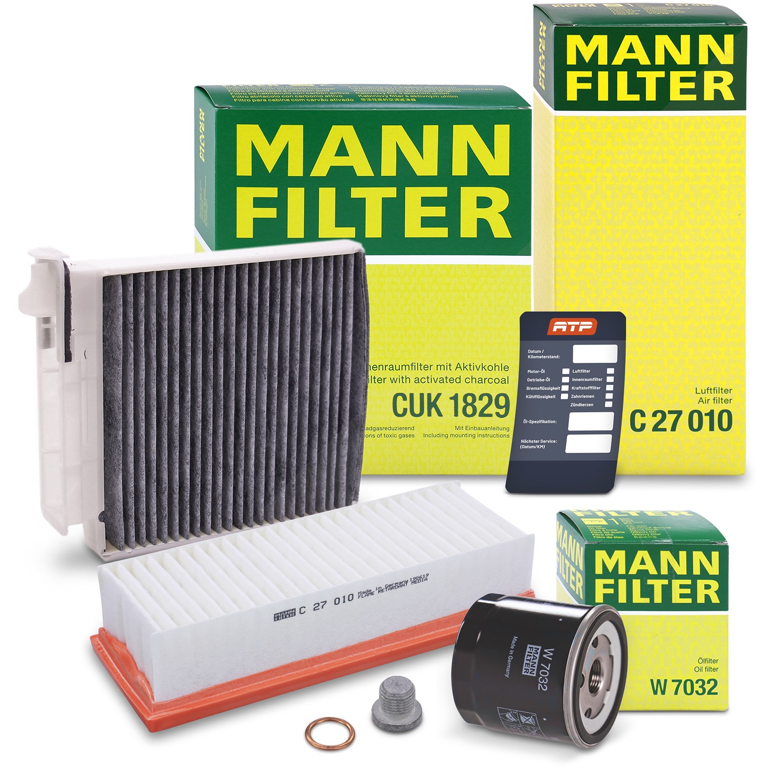 Mann-filter Inspektionspaket Filtersatz SET A [Hersteller-Nr. 10493435] für Dacia