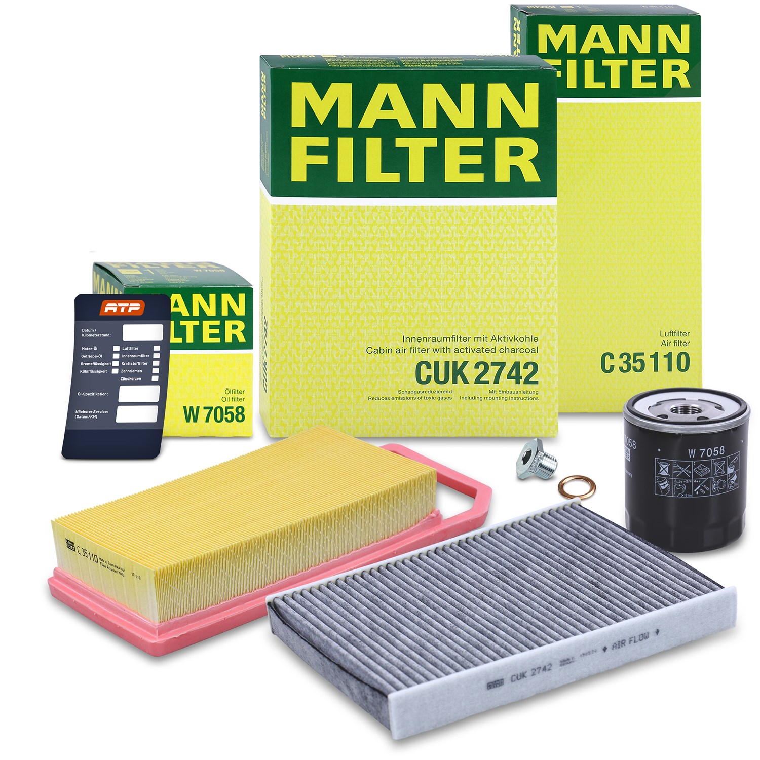 Mann-filter Inspektionspaket Filtersatz SET A [Hersteller-Nr. 10493440] für Peugeot