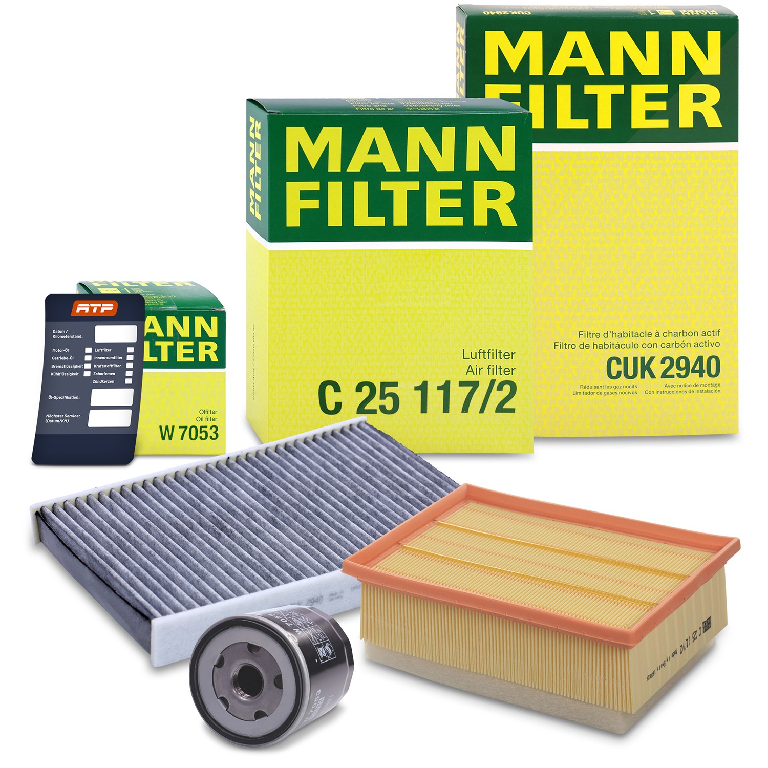 Mann-filter Inspektionspaket Filtersatz SET A [Hersteller-Nr. 10493446] für Citroën, Peugeot