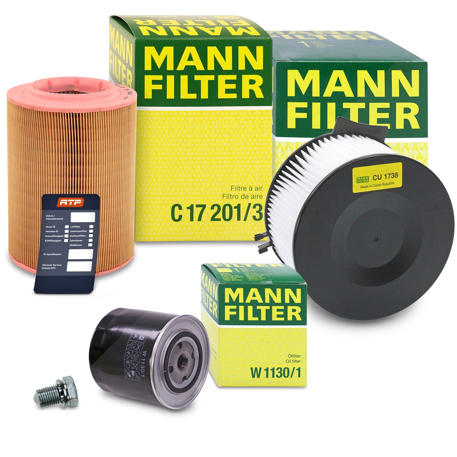 Mann-filter Inspektionspaket Filtersatz SET A [Hersteller-Nr. 10493450] für VW