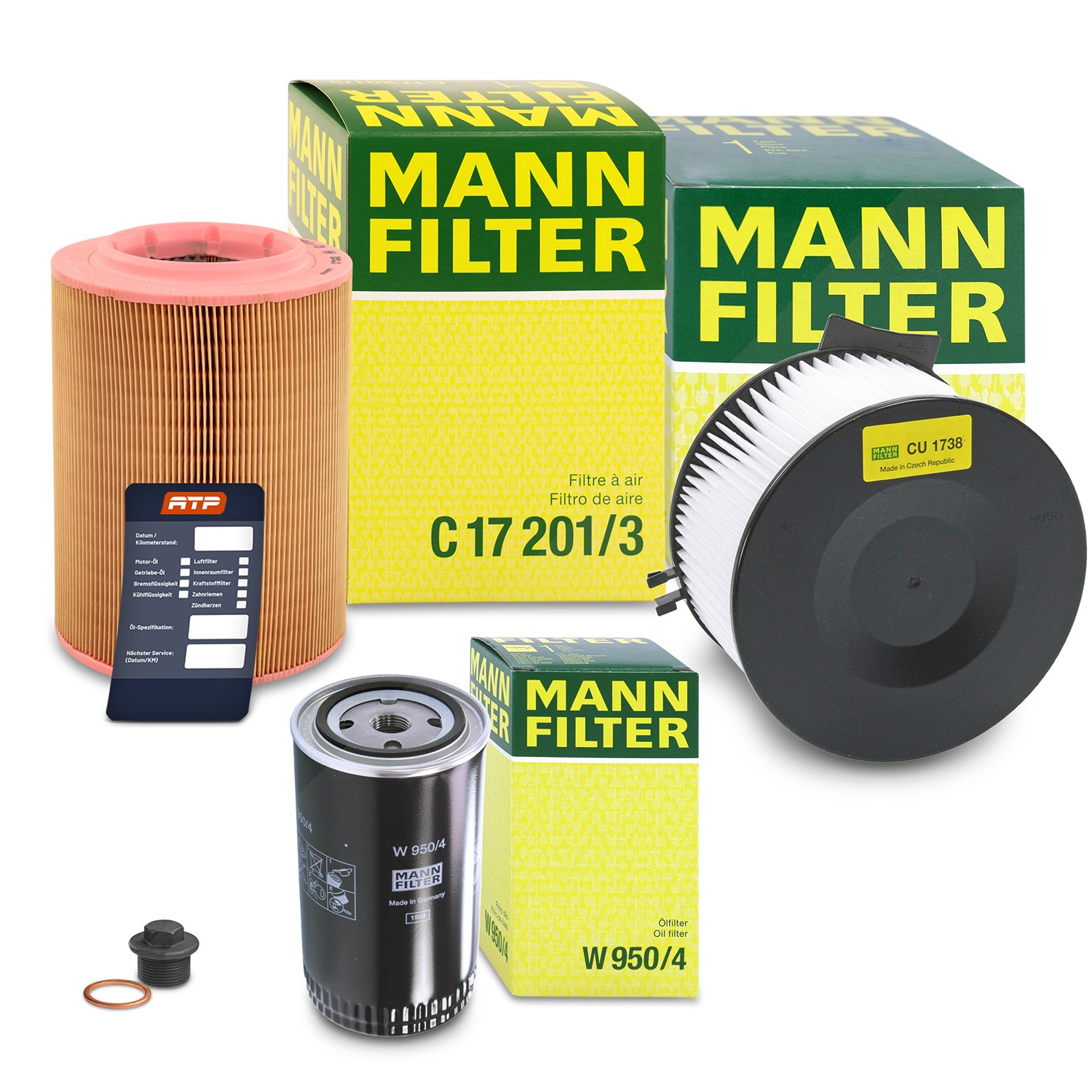 Mann-filter Inspektionspaket Filtersatz SET A [Hersteller-Nr. 10493451] für VW