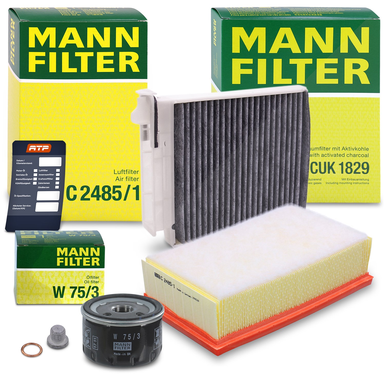 Mann-filter Inspektionspaket Filtersatz SET A [Hersteller-Nr. 10493452] für Renault