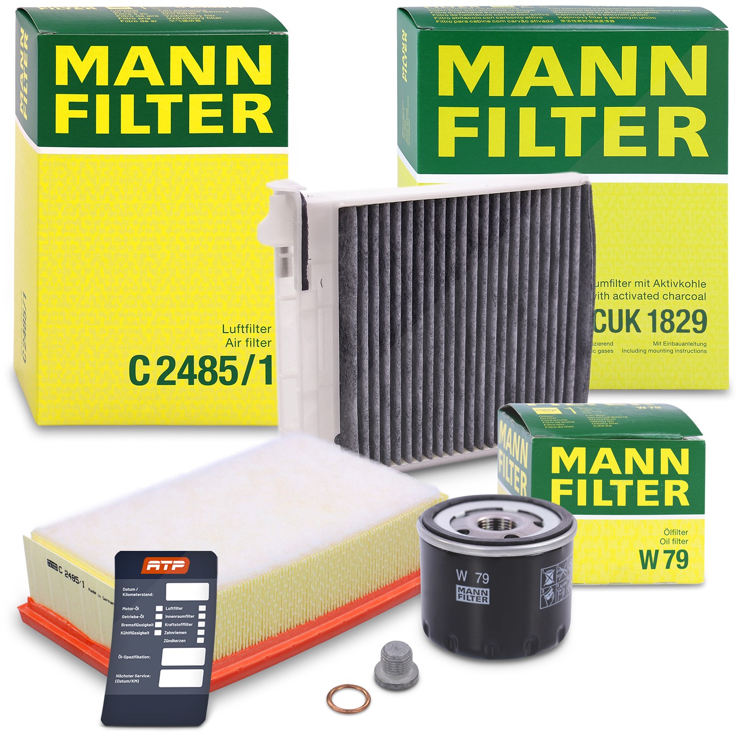 Mann-filter Inspektionspaket Filtersatz SET A [Hersteller-Nr. 10493453] für Renault