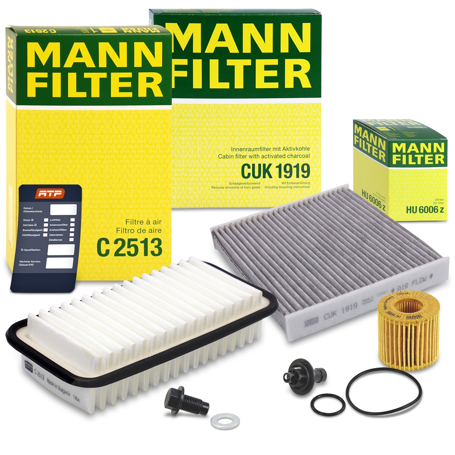 Mann-filter Inspektionspaket Filtersatz SET A [Hersteller-Nr. 10493454] für Daihatsu, Subaru, Toyota