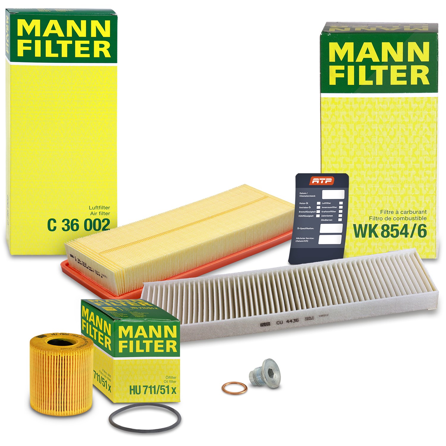 Mann-filter Inspektionspaket Filtersatz SET A [Hersteller-Nr. 10493461] für Mini