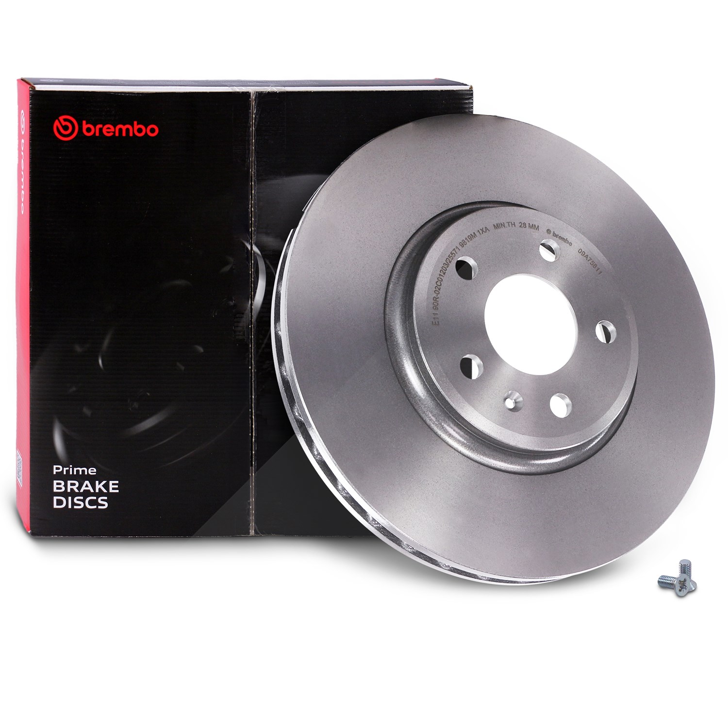 Brembo 1x Bremsscheibe Coated Disc Vorne Belüftet [Hersteller-Nr. 09.A758.11] für Audi