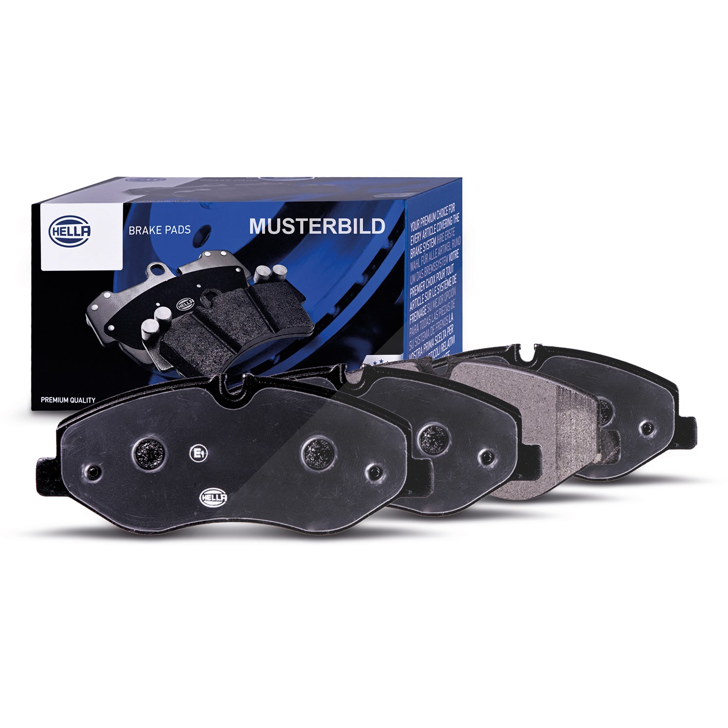 Hella Bremsbelagsatz, Scheibenbremse [Hersteller-Nr. 8DB355010-631] für VW, Seat, Ford