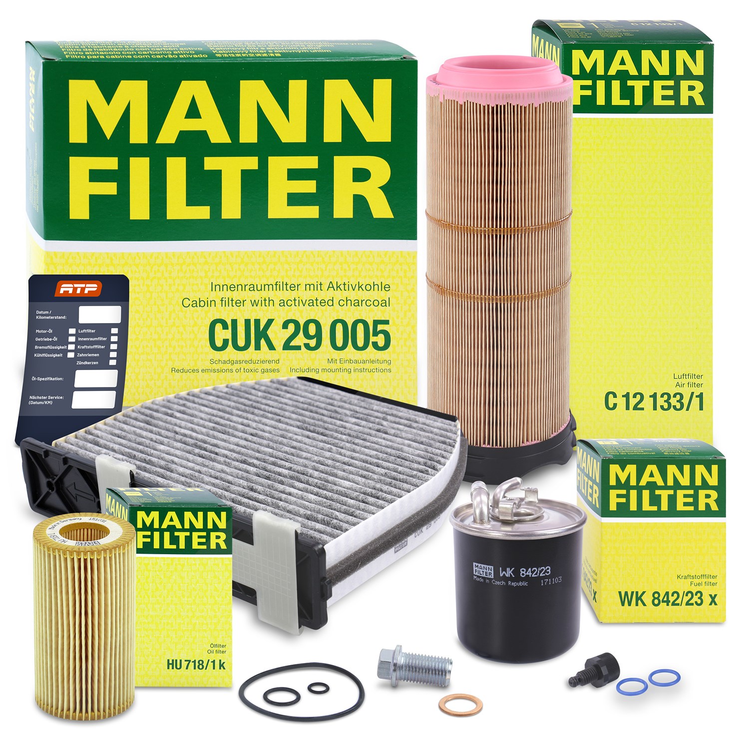Mann-filter Inspektionspaket Filtersatz SET B [Hersteller-Nr. 10491182] für Mercedes-Benz