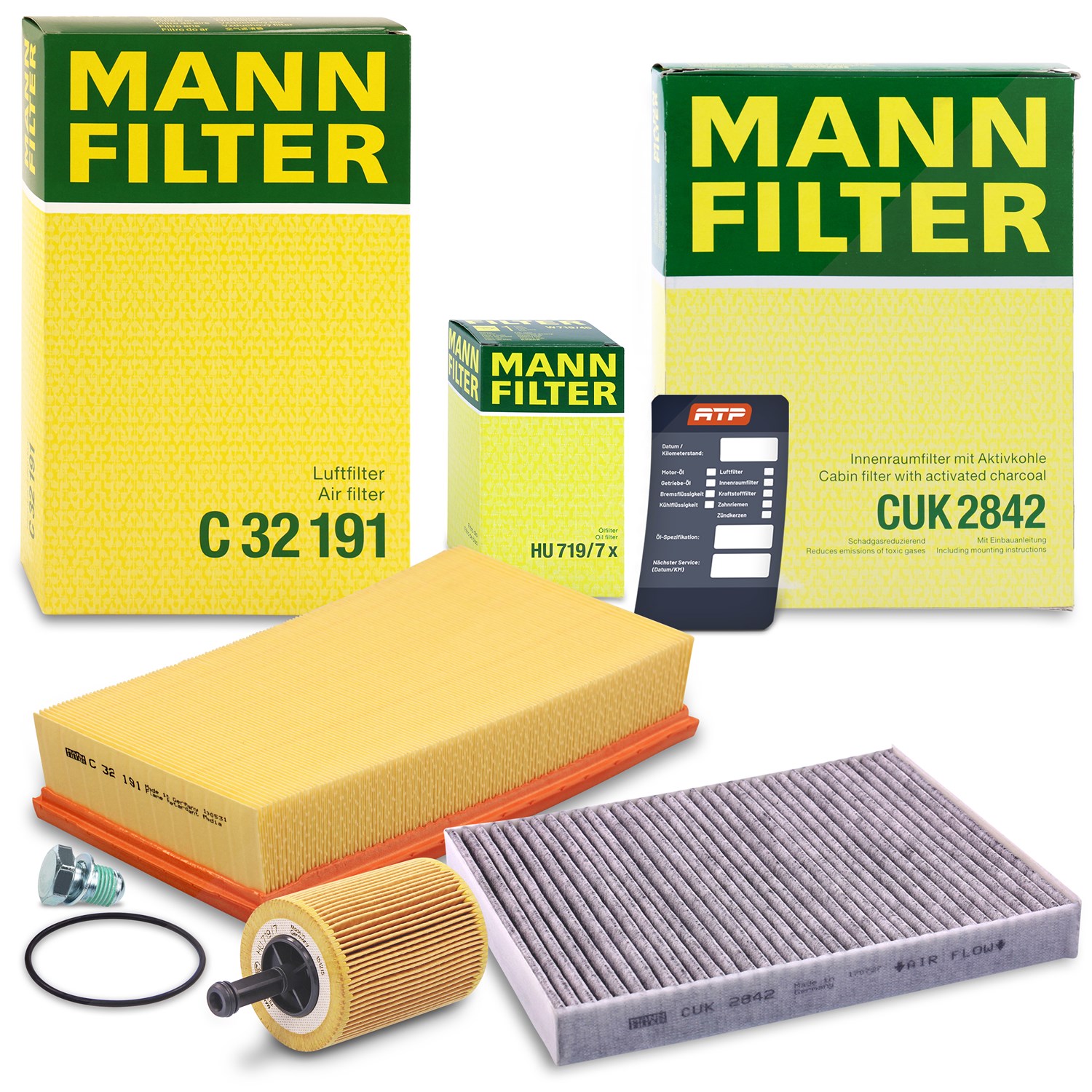 Mann-filter Inspektionspaket Filtersatz SET A [Hersteller-Nr. 10491187] für VW
