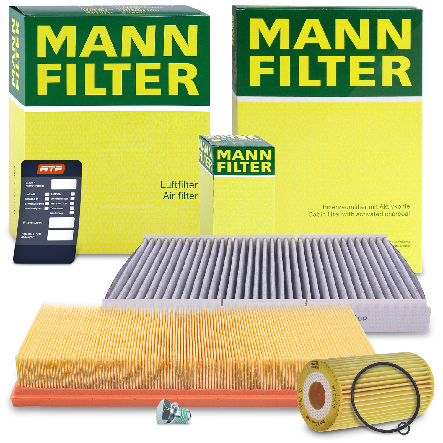 Mann-filter Inspektionspaket Filtersatz SET A [Hersteller-Nr. 10491209] für VW, Skoda, Audi