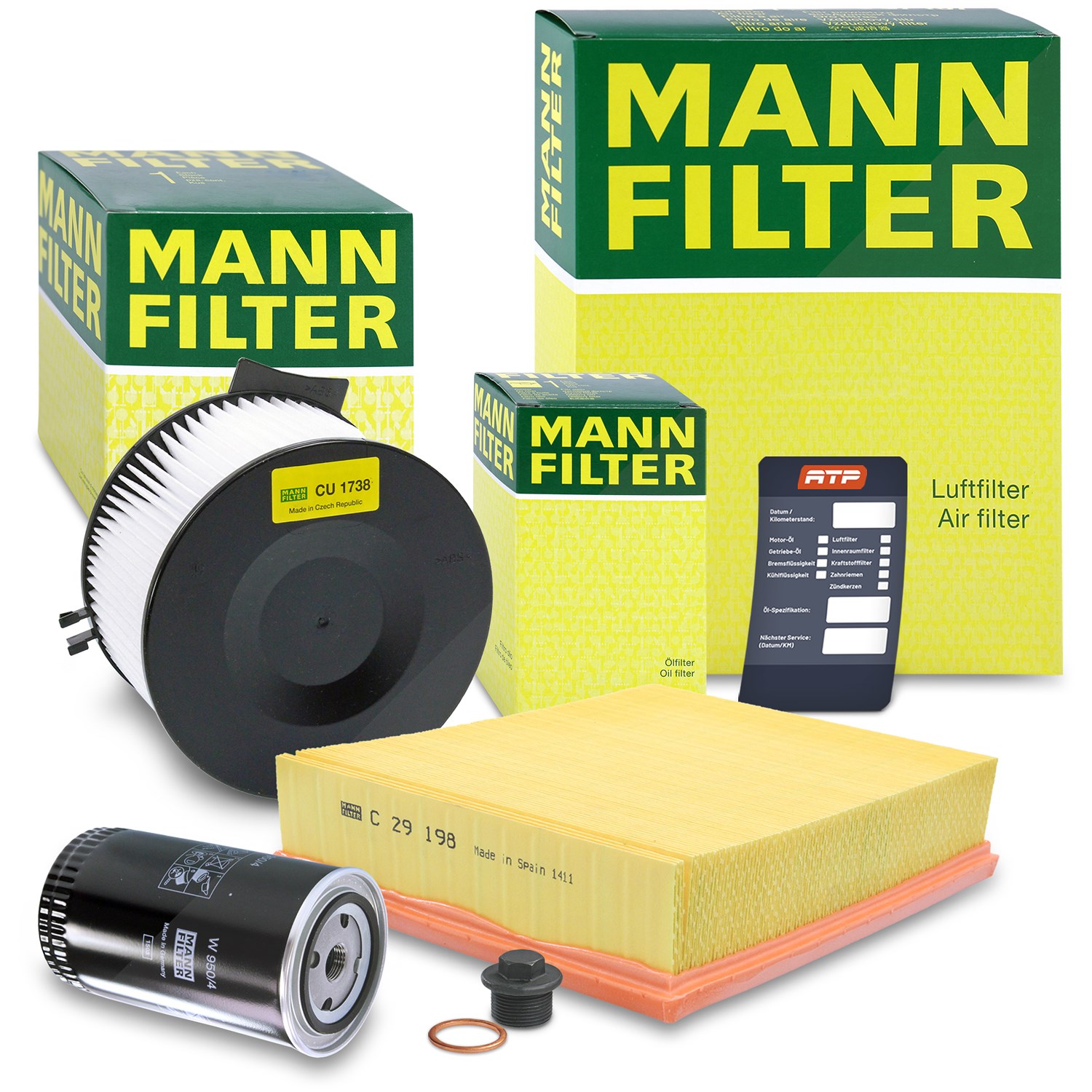 Mann-filter Inspektionspaket Filtersatz SET A [Hersteller-Nr. 10491210] für VW