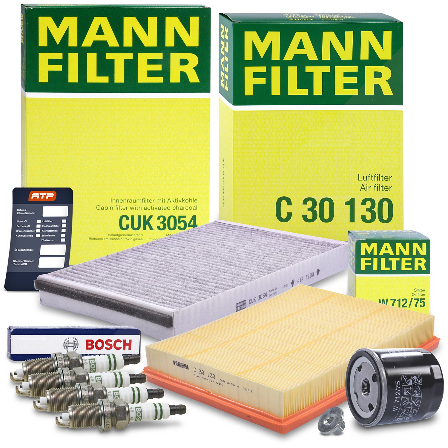 Mann-filter Inspektionspaket Filtersatz SET C [Hersteller-Nr. 10491217] für Opel