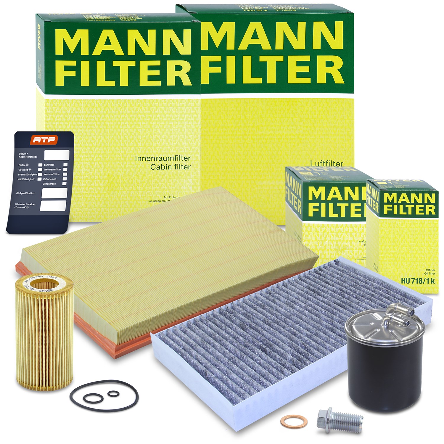 Mann-filter Inspektionspaket Filtersatz SET B [Hersteller-Nr. 10491223] für Mercedes-Benz