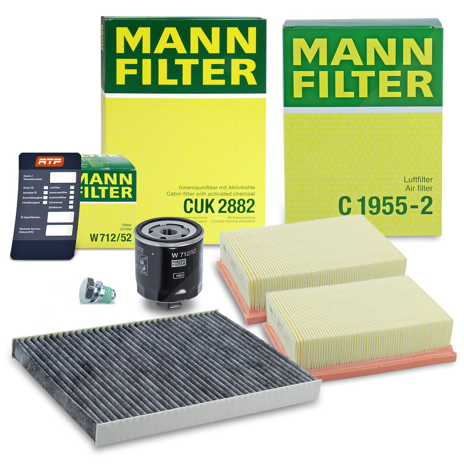 Mann-filter Inspektionspaket Filtersatz SET A [Hersteller-Nr. 10491227] für VW, Seat
