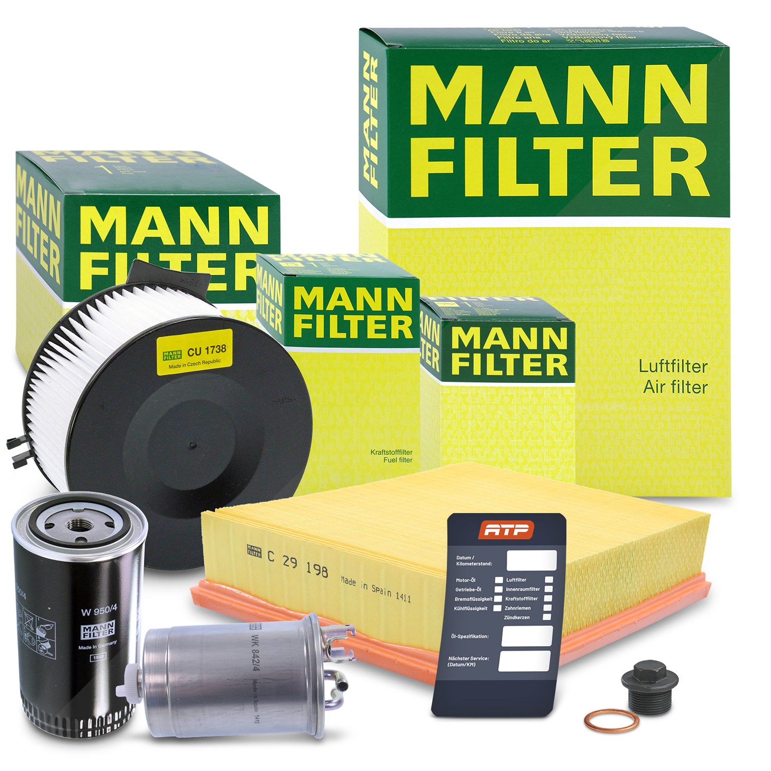 Mann-filter Inspektionspaket Filtersatz SET B [Hersteller-Nr. 10490946] für VW