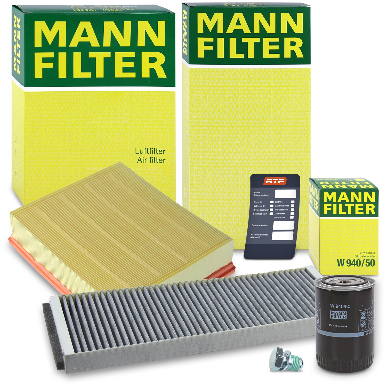 Mann-filter Inspektionspaket Filtersatz SET A [Hersteller-Nr. 10491755] für VW, Audi
