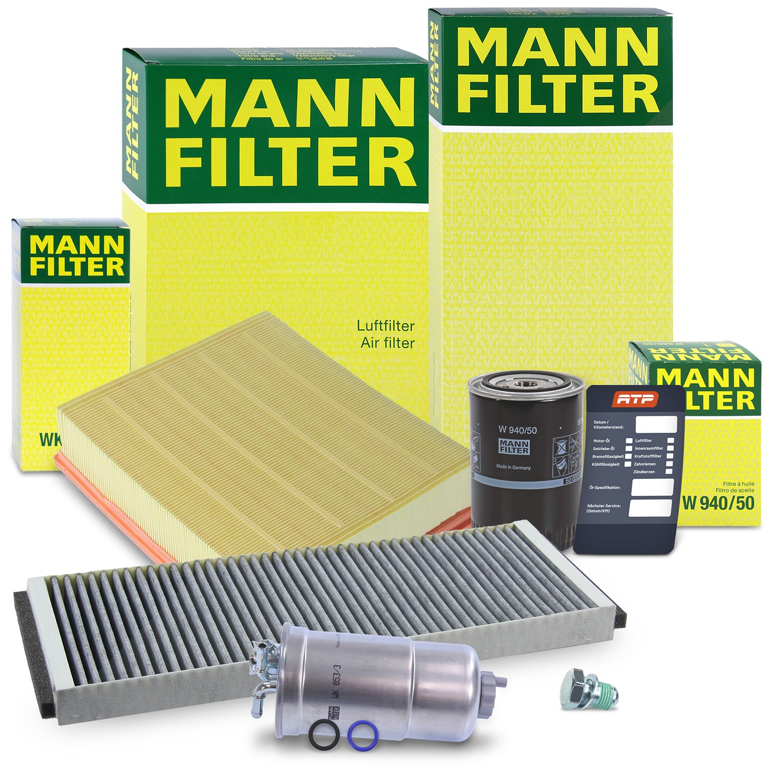Mann-filter Inspektionspaket Filtersatz SET B [Hersteller-Nr. 10491757] für VW, Audi