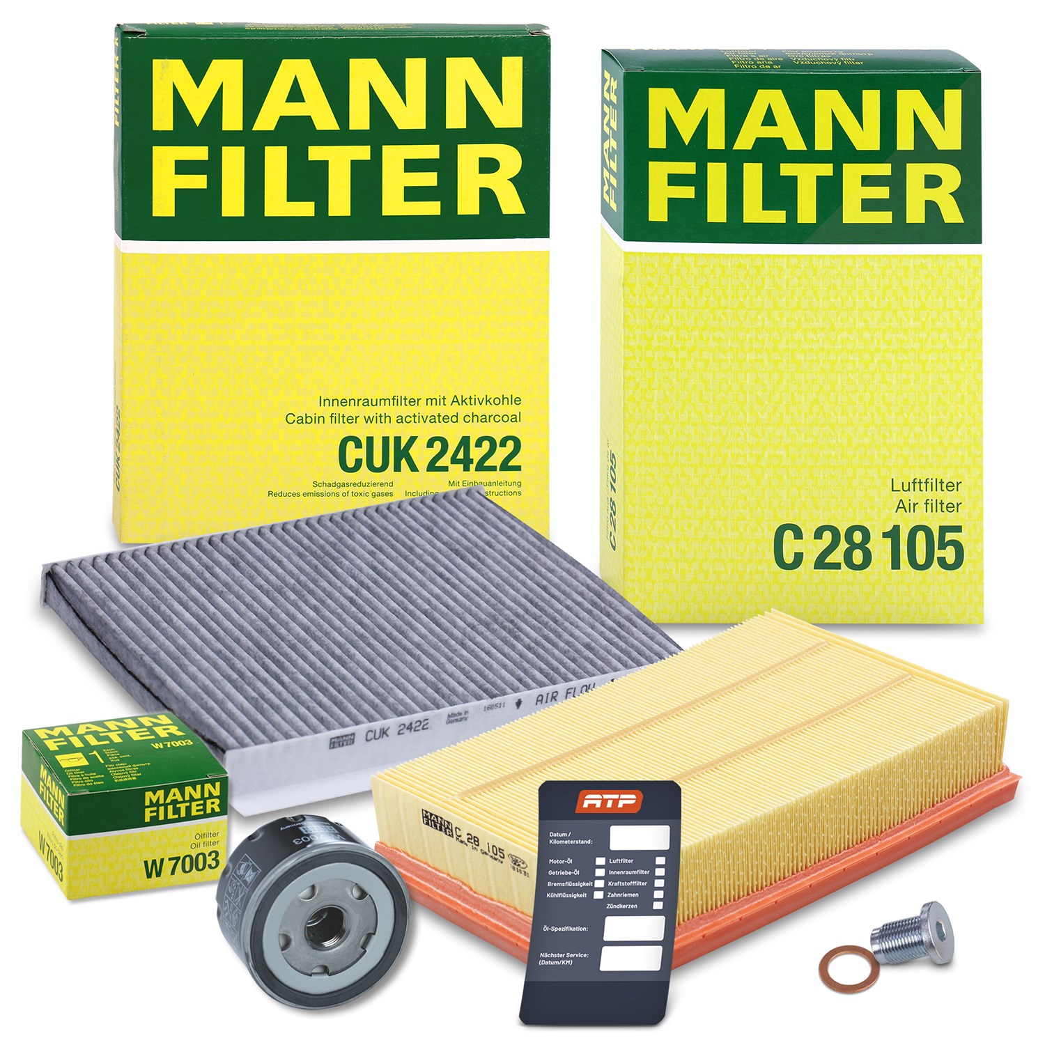 Mann-filter Inspektionspaket Filtersatz SET A [Hersteller-Nr. 10491759] für Fiat