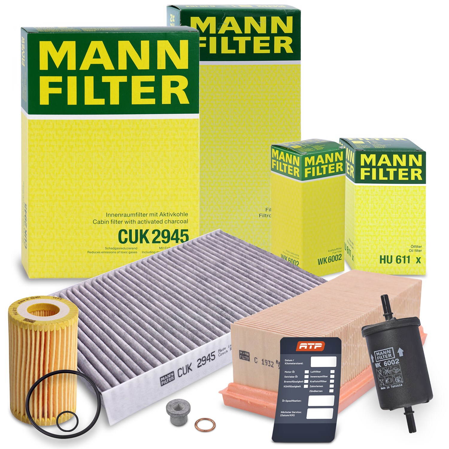 Mann-filter Inspektionspaket Filtersatz SET B [Hersteller-Nr. 10491762] für Renault