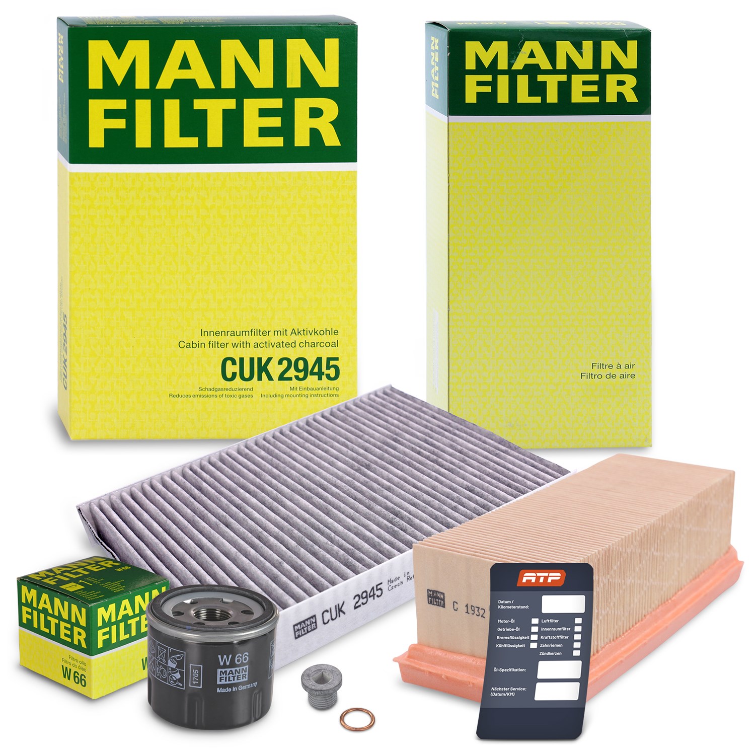Mann-filter Inspektionspaket Filtersatz SET A [Hersteller-Nr. 10491763] für Nissan, Renault