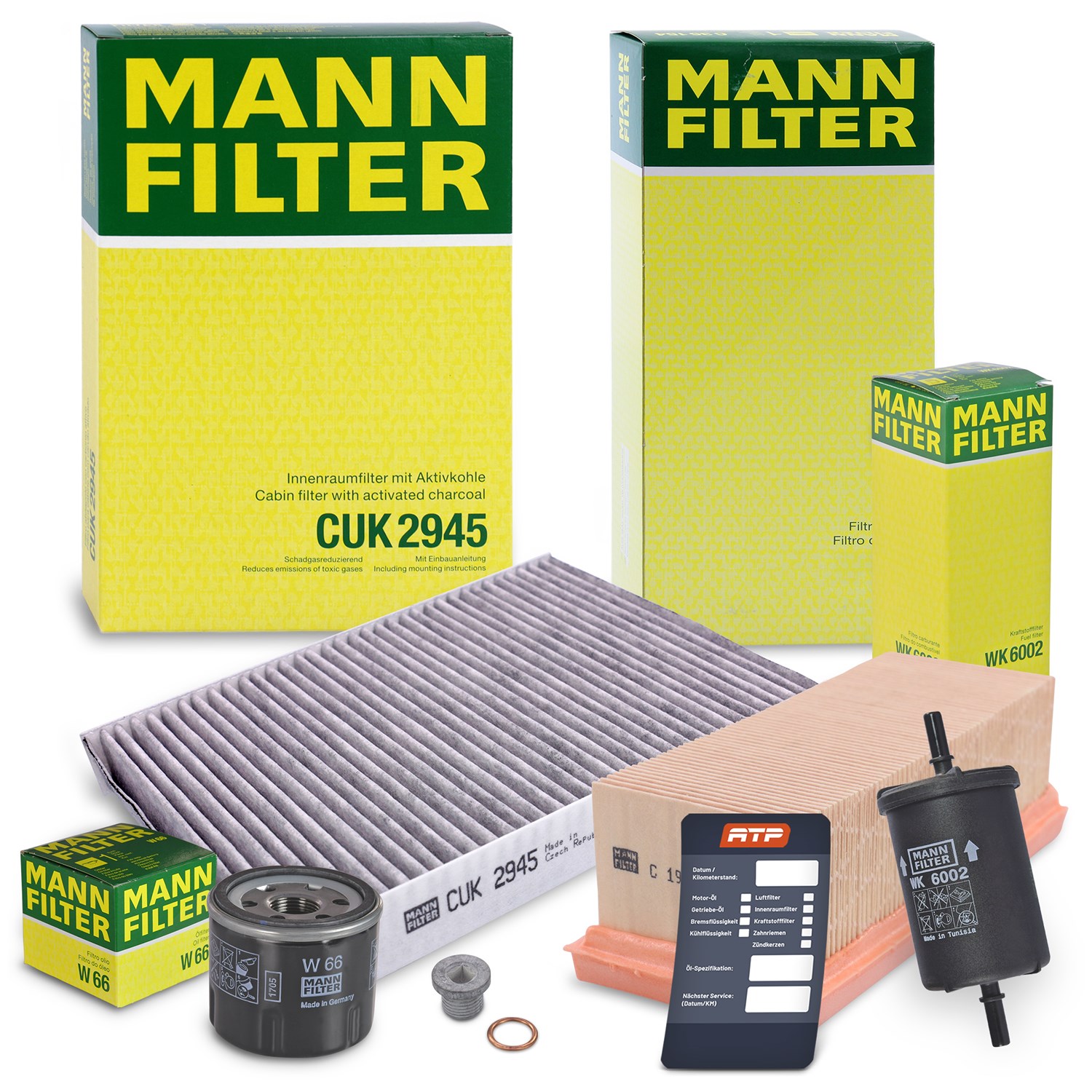 Mann-filter Inspektionspaket Filtersatz SET B [Hersteller-Nr. 10491764] für Renault, Nissan