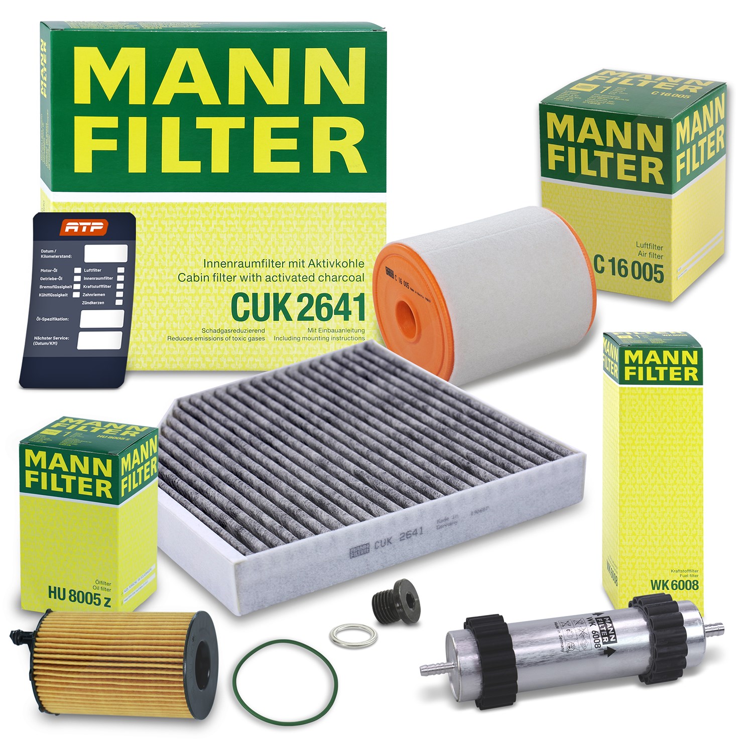 Mann-filter Inspektionspaket Filtersatz SET B [Hersteller-Nr. 10491765] für Audi