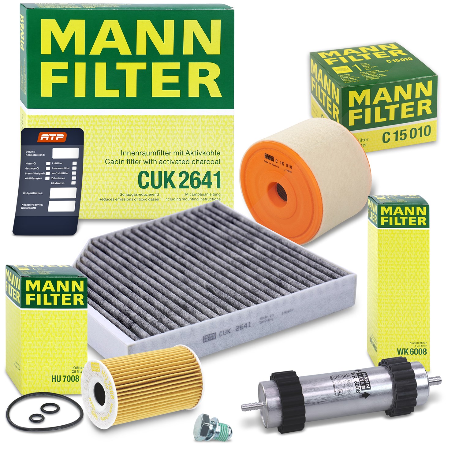 Mann-filter Inspektionspaket Filtersatz SET B [Hersteller-Nr. 10491766] für Audi