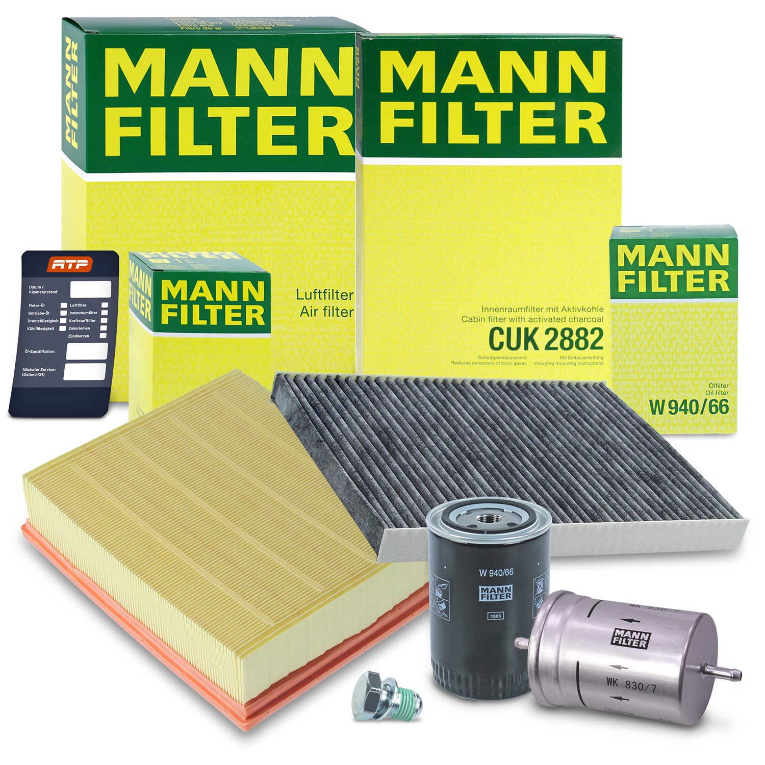 Mann-filter Inspektionspaket Filtersatz SET B [Hersteller-Nr. 10491777] für Skoda