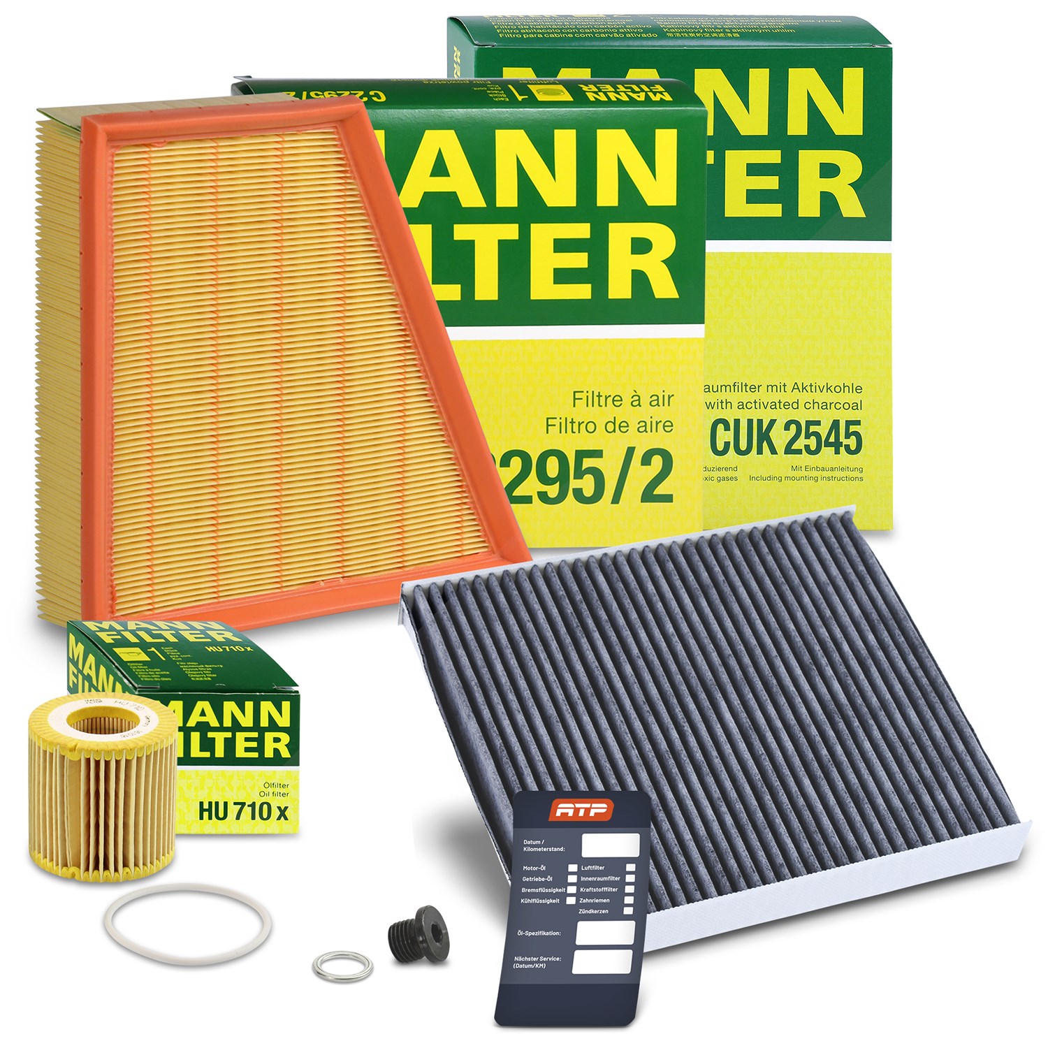 Mann-filter Inspektionspaket Filtersatz SET A [Hersteller-Nr. 10491784] für Seat, Skoda, VW