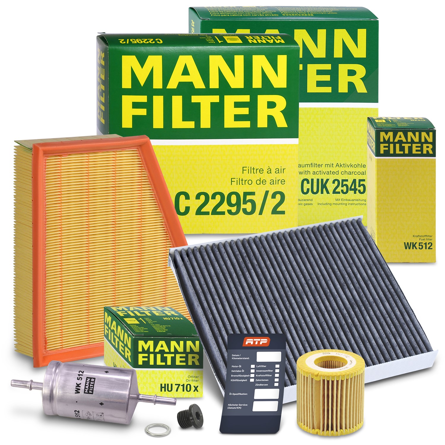 Mann-filter Inspektionspaket Filtersatz SET B [Hersteller-Nr. 10491785] für Seat, Skoda, VW