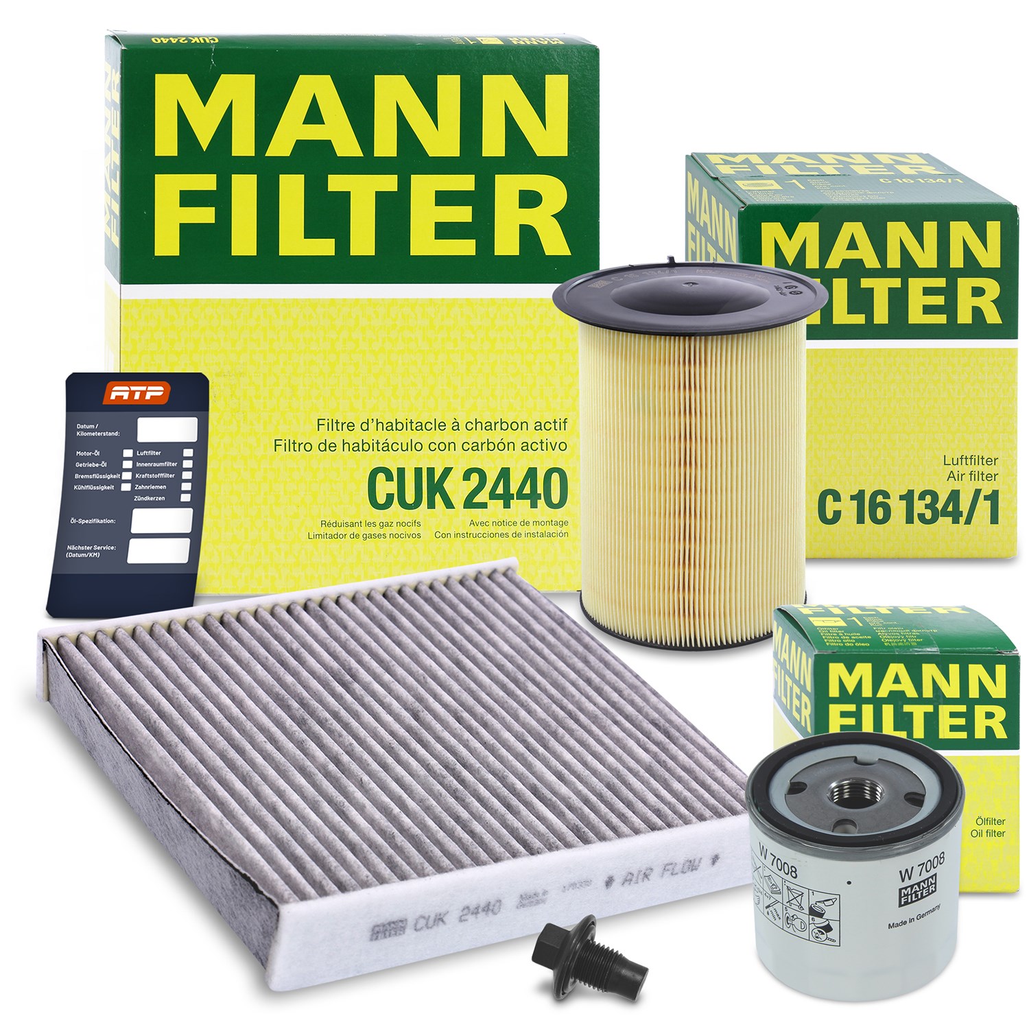 Mann-filter Inspektionspaket Filtersatz SET A [Hersteller-Nr. 10491896] für Ford, Volvo