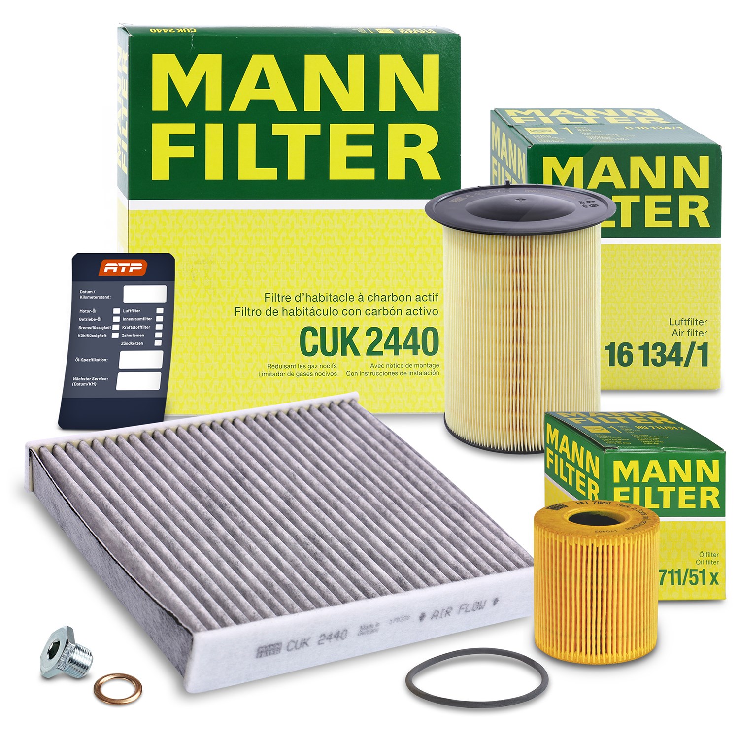 Mann-filter Inspektionspaket Filtersatz SET A [Hersteller-Nr. 10491899] für Ford, Volvo