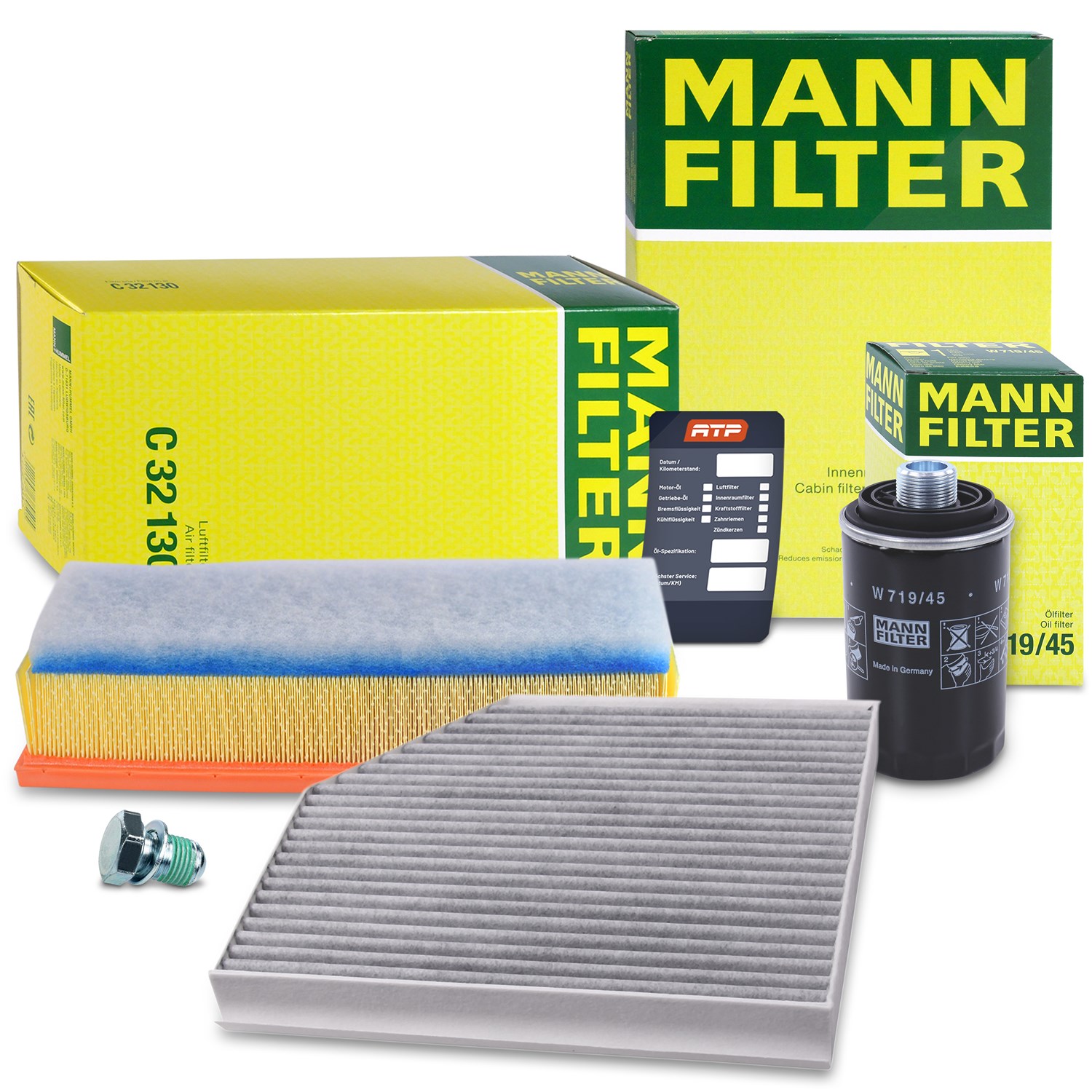 Mann-filter Inspektionspaket Filtersatz SET A [Hersteller-Nr. 10491908] für Audi