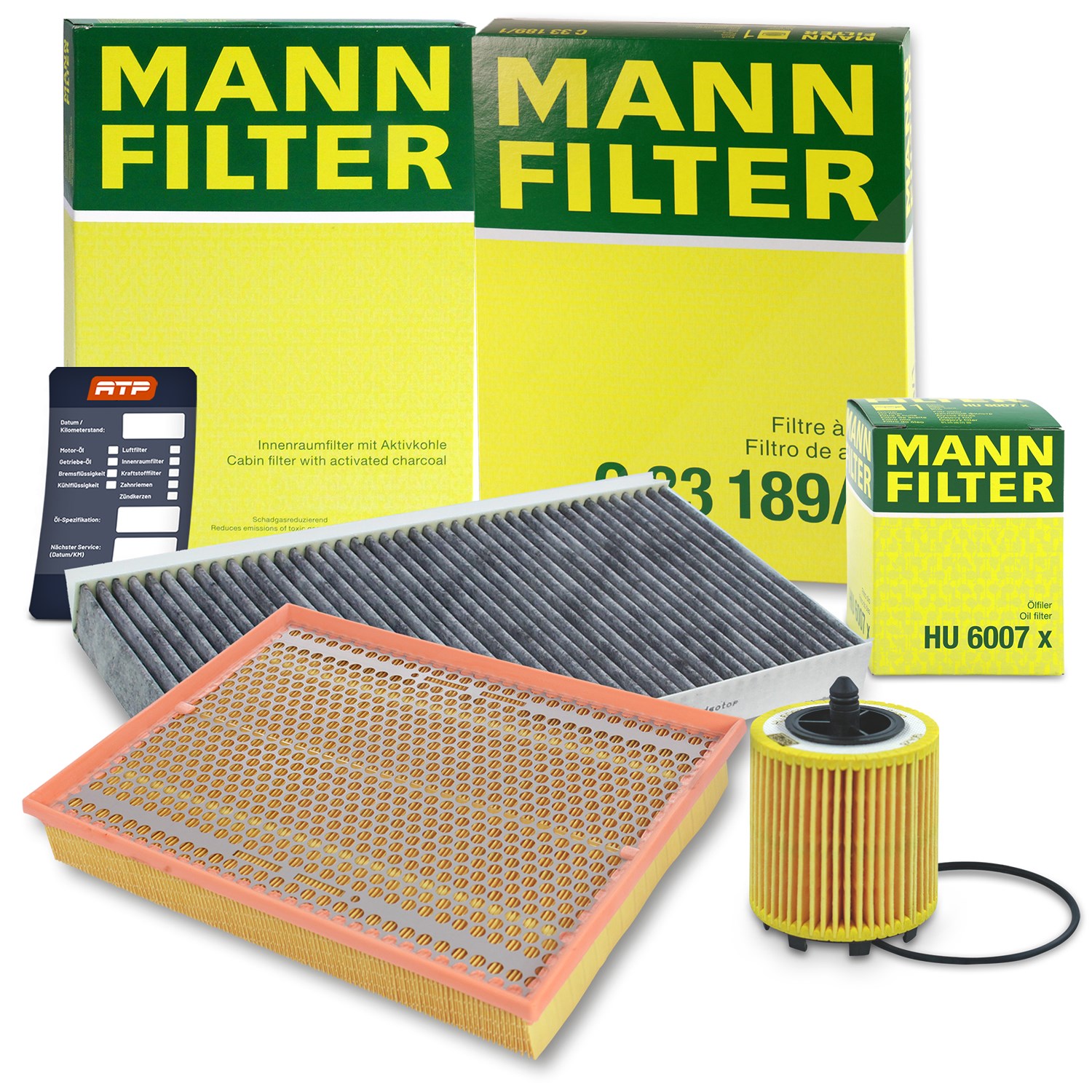 Mann-filter Inspektionspaket Filtersatz SET A [Hersteller-Nr. 10491912] für Opel, Fiat