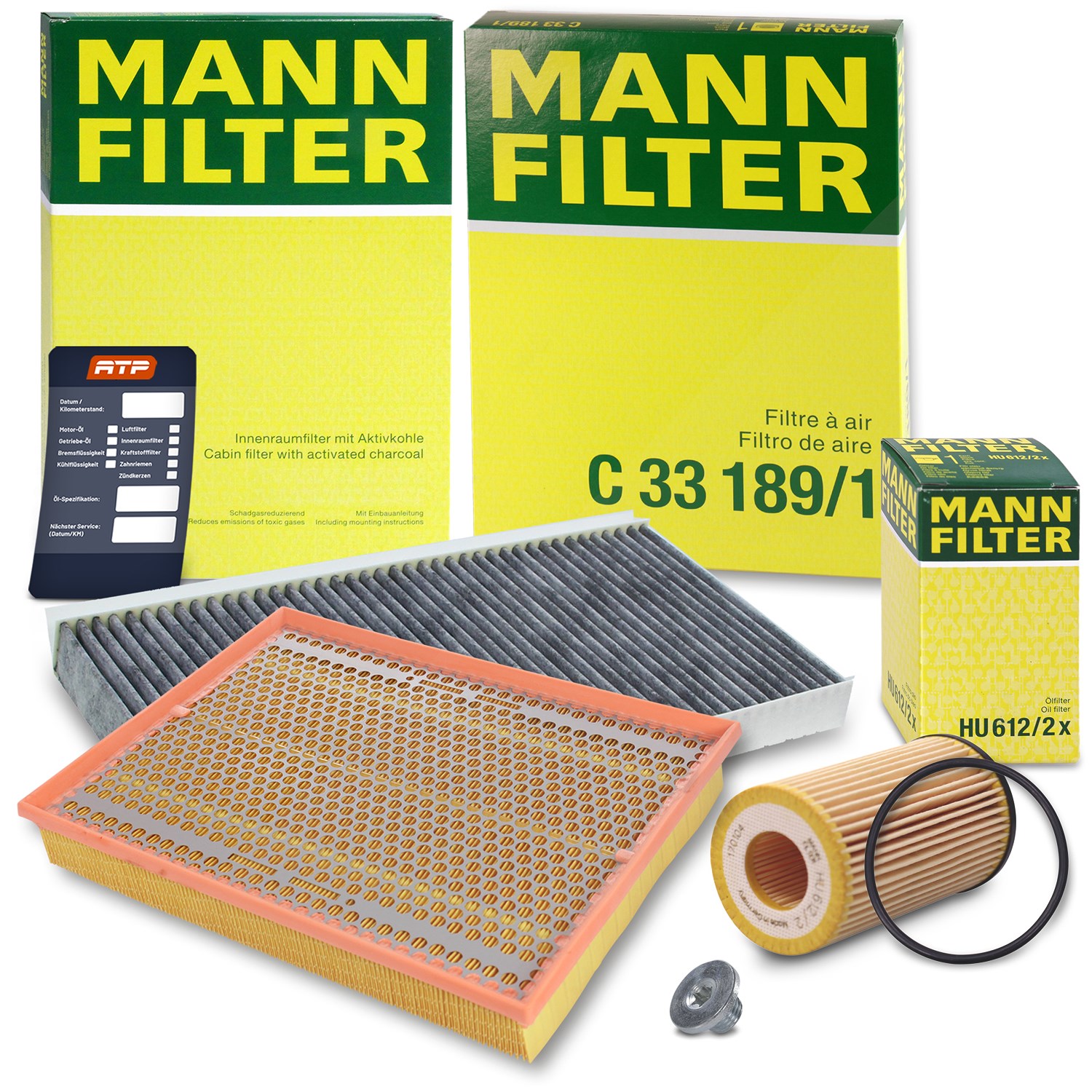 Mann-filter Inspektionspaket Filtersatz SET A [Hersteller-Nr. 10491914] für Opel