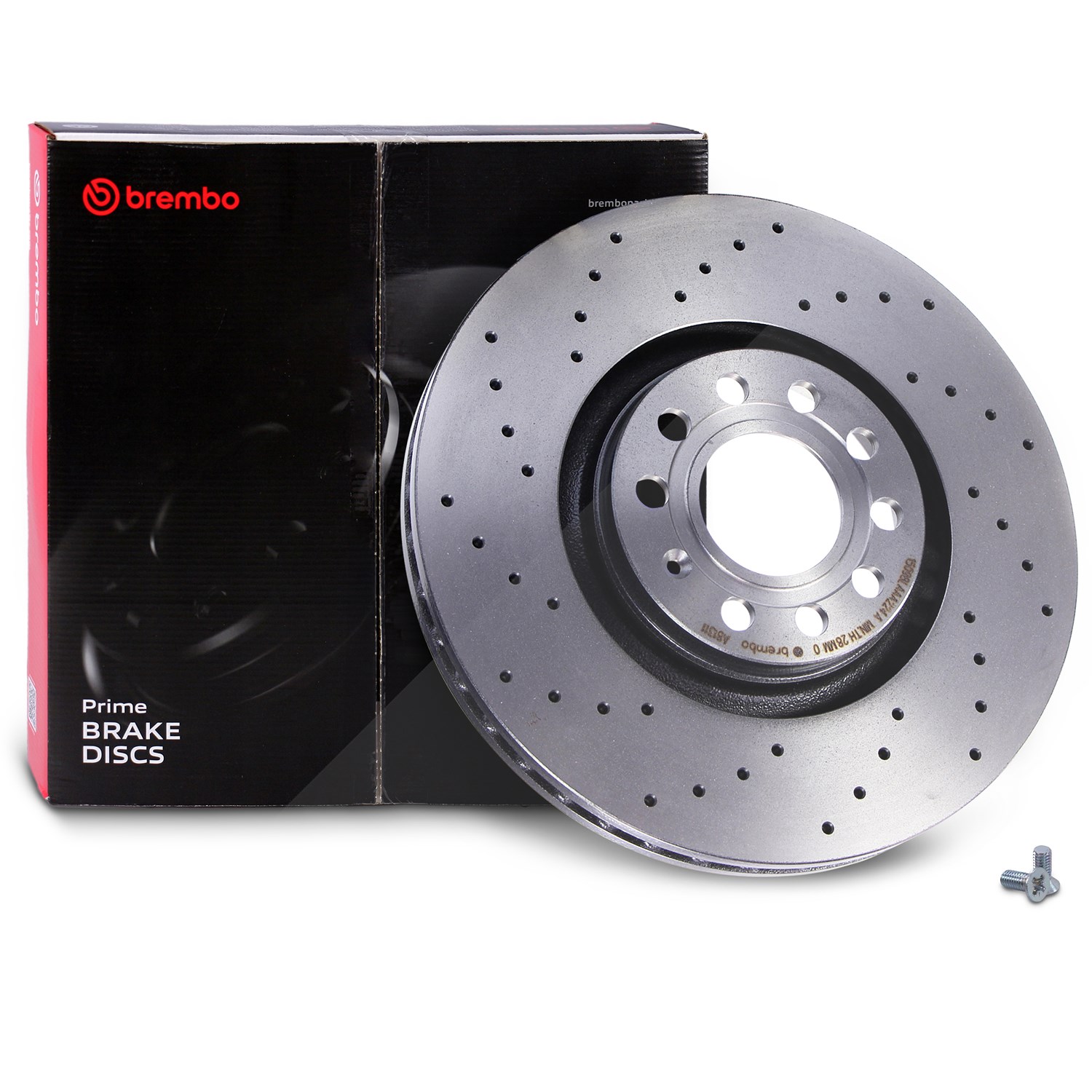 Brembo 1x Bremsscheibe Coated Disc Vorne Gelocht [Hersteller-Nr. 09.A813.11] für Audi