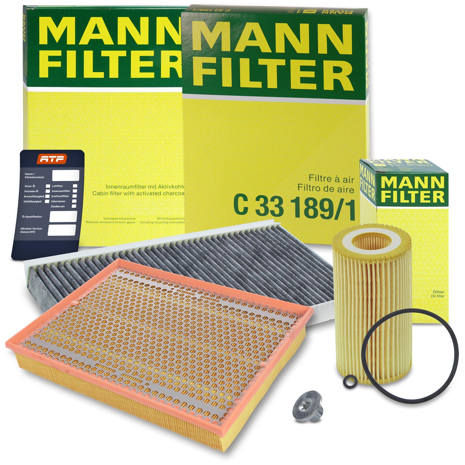 Mann-filter Inspektionspaket Filtersatz SET A [Hersteller-Nr. 10491917] für Opel