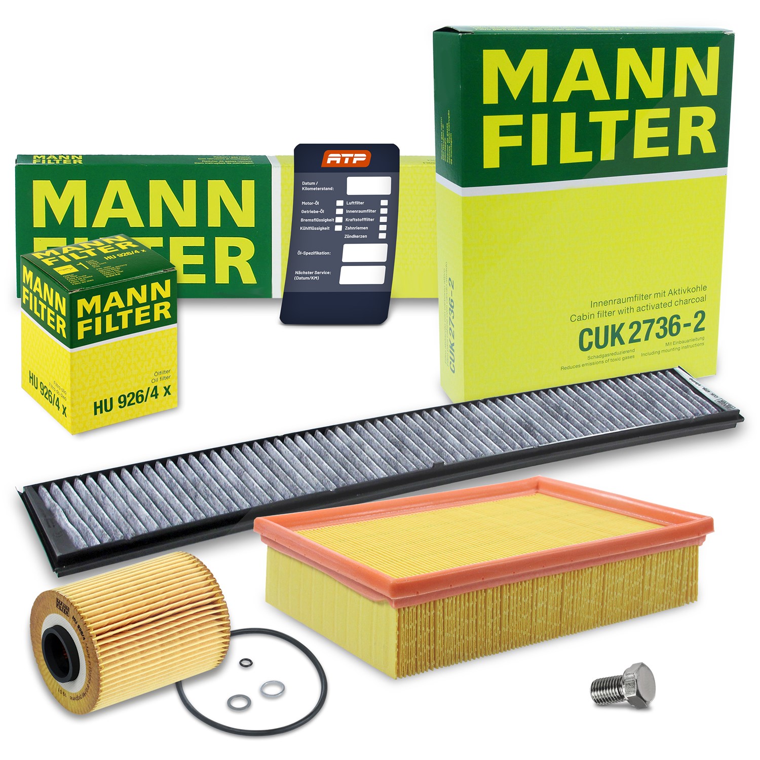 Mann-filter Inspektionspaket Filtersatz SET A [Hersteller-Nr. 10491920] für BMW
