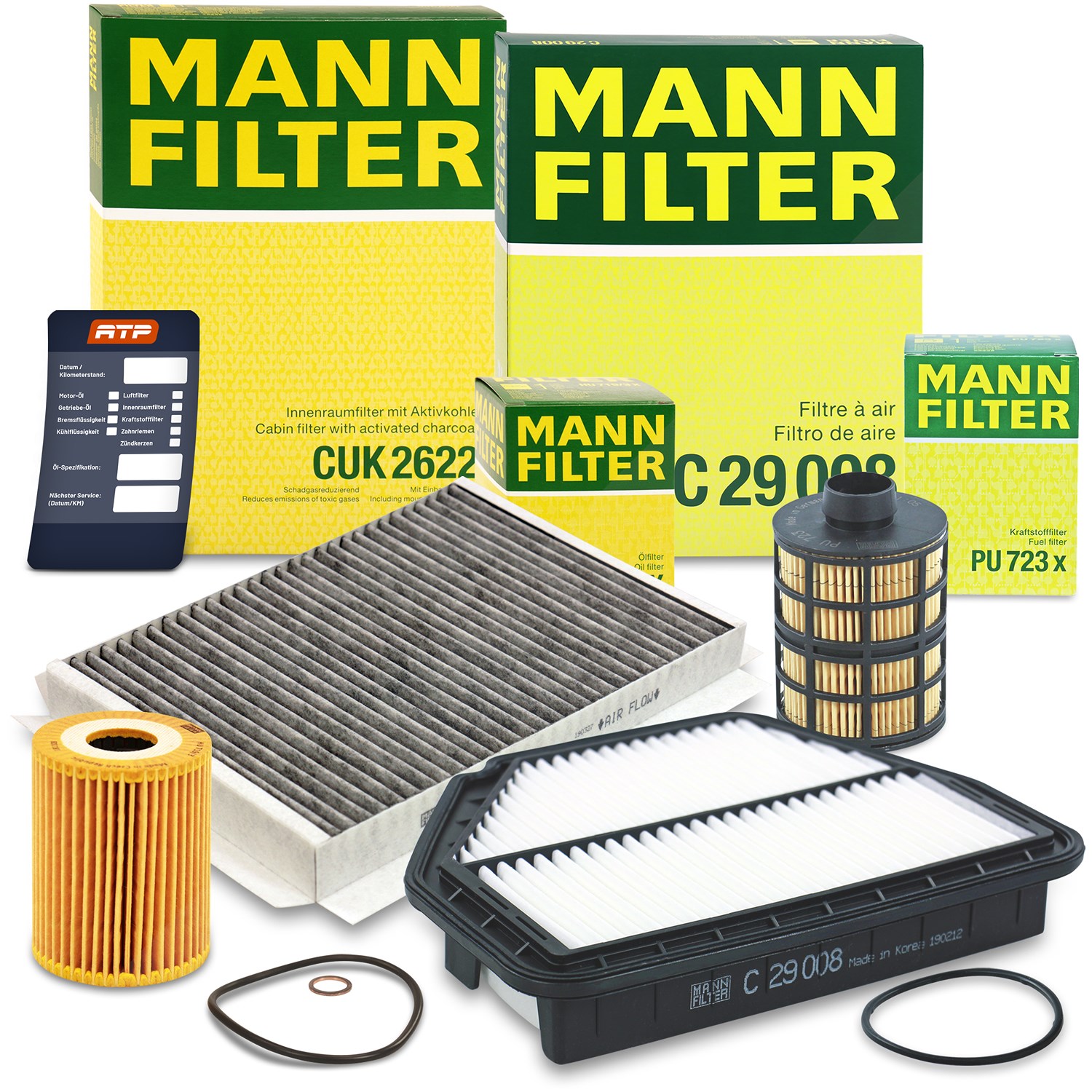 Mann-filter Inspektionspaket Filtersatz SET B [Hersteller-Nr. 10491929] für Chevrolet, Opel